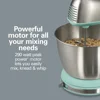 Classic Stand and Hand Mixer, 4 Quart Stainless Steel Bowl, 6 Speeds with Quick Burst, Blue, Blenders, Household 3