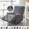 Elastic Recliner Sofa Cover Solid Color Stretch All-inclusive Armchair Cover Anti-dust Non-slip Chair Slipcover for Living Room 1