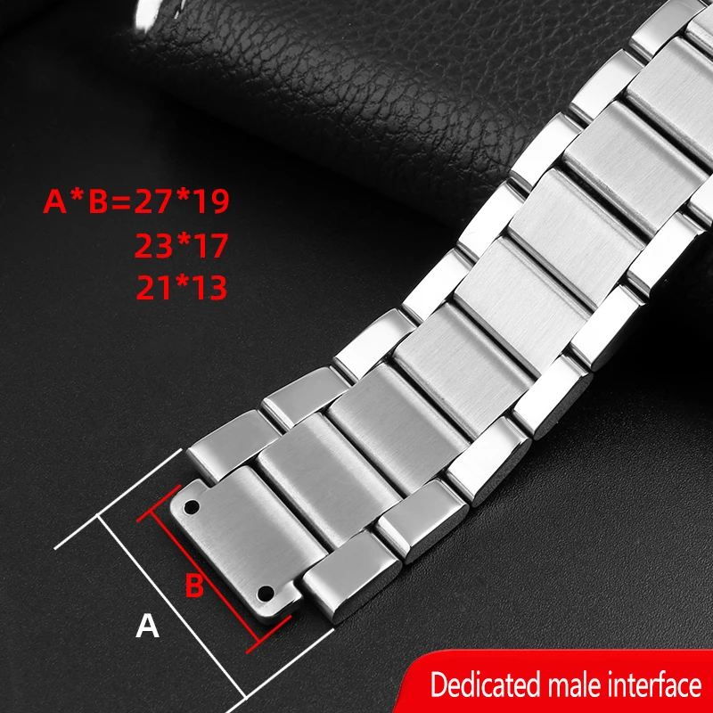 Premium Stainless Steel Watch Strap with Raised Mouth