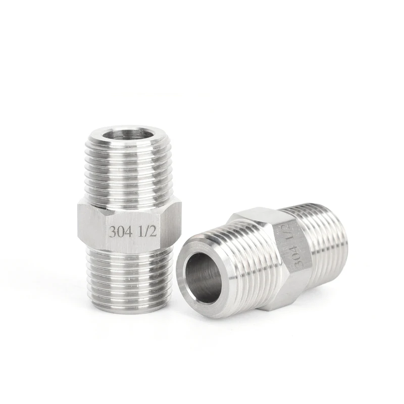 Bwintech 3 pezzi 3/4 maschio a 3/4 maschio filettatura BSP in acciaio inox 304 raccordo maschio esagonale per la conversione del collegamento dei tubi