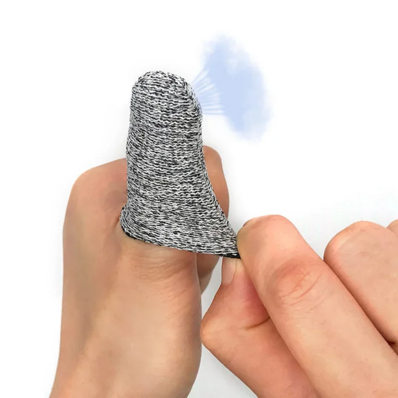 Finger Cots 10Pcs Thumb Protector Anti-Cut Fingertips Finger Sleeve Flexible Resistant Protection Cots for Work DIY Finger protector,finger guard