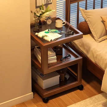 Nuovo Comodino, Tavolino da Salotto, Scaffale Laterale per Divano, Mobiletto Rimovibile per Camera da Letto, Arredamento per Camera da Letto