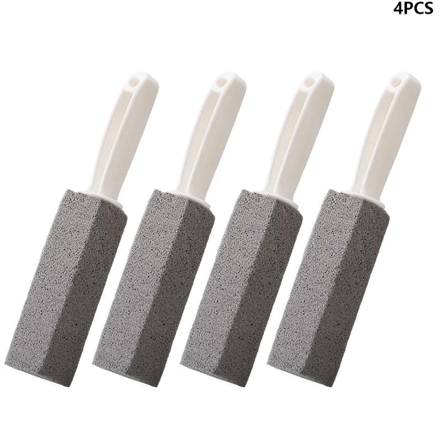 4 db Konyhai Pumice Kő Fogantyú Függő Szürke Fürdőszoba Tisztítószerszám Gyakorlati Műanyag Wc Kefe Eltávolító Csempe Foltok - Image 3