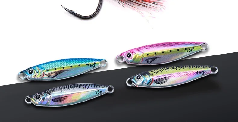 Description Picture 3 of item7g10g15g20g Jigging Fishing Lures Metal Jig Jerkbait 3D Printing Sardine Fish Bait Isca Artificial Pesca Whopper Plopper Bass