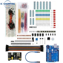 DIY Electronics Starter Kit - 830 Piece Set with Breadboard, Tie - Points, and Essential Electronic Components (DIP Chip)