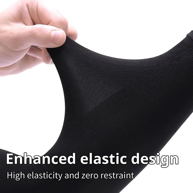 1 Pair Summer Finger Sleeve Ice Cool Wearing High Elastic Elbow Spring Outdoor Riding Fingerless Fishing Custom Ice Silk Sleeve finger sleeves