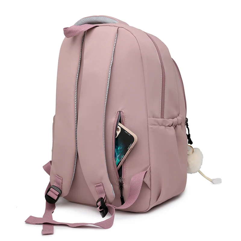 Zaino da donna Borsa da viaggio da donna casual multitasche femminile di grande capacità Zaino da scuola di alta qualità per zaino da libro per ragazza adolescente - immagine 3