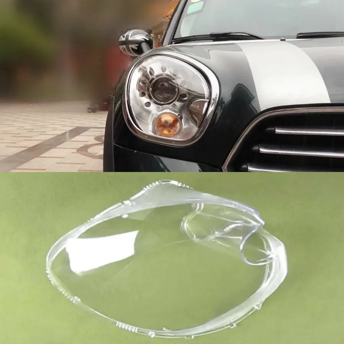 

For BMW MINI R60 Front Headlight Shell Lampshade Headlamp Cover Plexiglass Replace Original Lens 2011 2012 2013 2014 2015 2016
