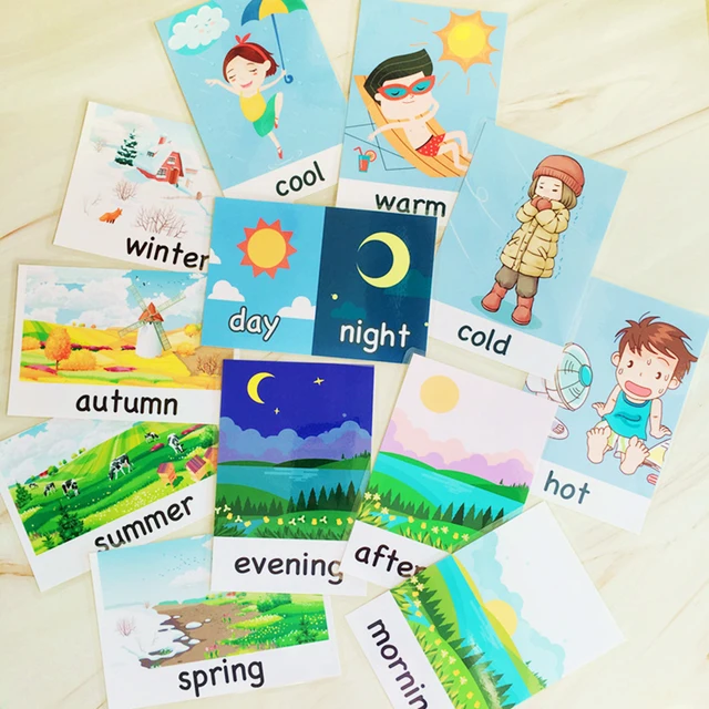 12 Pcs Feeling Flashcards Game Baby Emotion Learning Card Flash Cards Montessori Children Kids Funny Memory Exercise Game 2