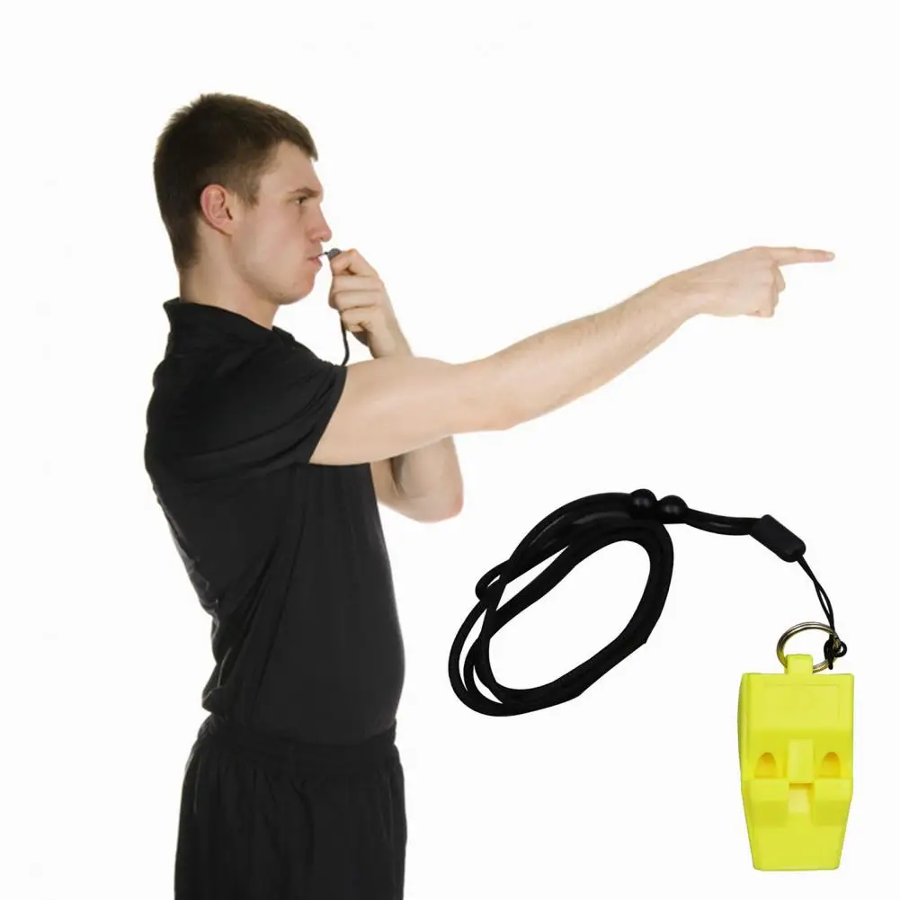 Colored Referee Whistle Loud Crisp Sound Football Whistle High Decibel Basketball Soccer Training Sports Supplies 1Pc