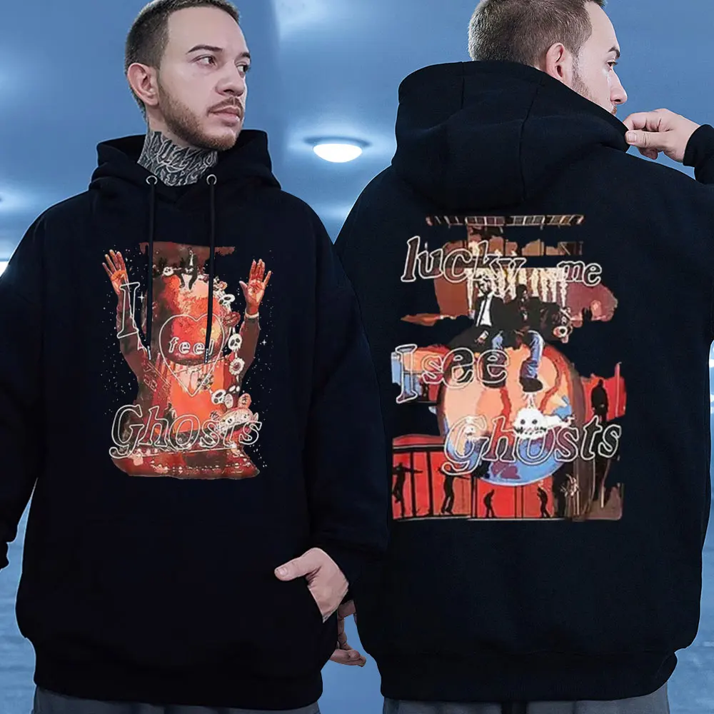 Rapper Kanye West Pablo Graphics Print Hoodie Men Women's Fashion Oversized Streetwear Hooded Sweatshirts Winter Fleece Pullover
