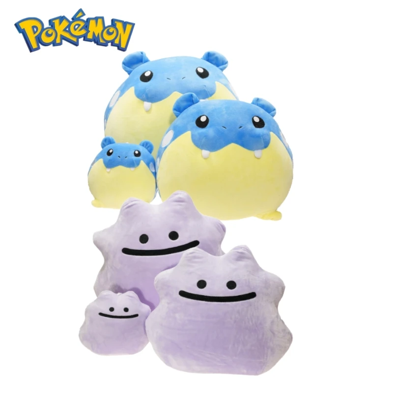 15-33cm Anime Pokemon Plush Toy Spheal Ditto three Size Kawaii Plush Doll Soft Stuffed Pillow decoration Christmas Gift For Girl diy three tiered tray epoxy resin mold silicone coaster mould geode moule resine desktop decoration 3 tier molde bandeja flor