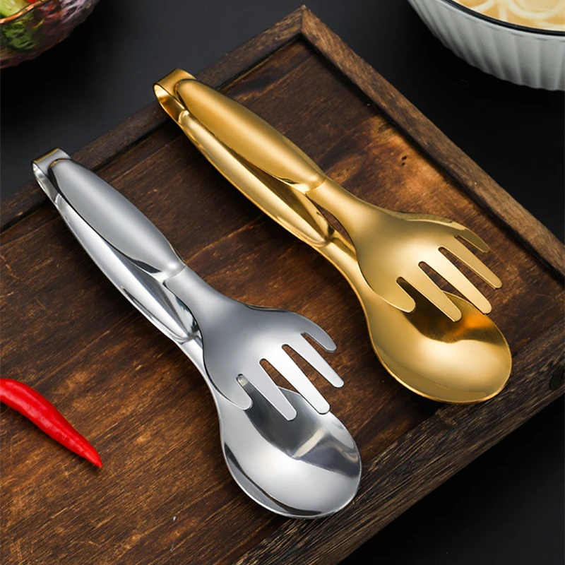 Non-Slip Stainless Steel Food Tongs Meat Salad Bread Serving Tongs For Barbecue Kitchen Accessories Cooking Utensils food tongs