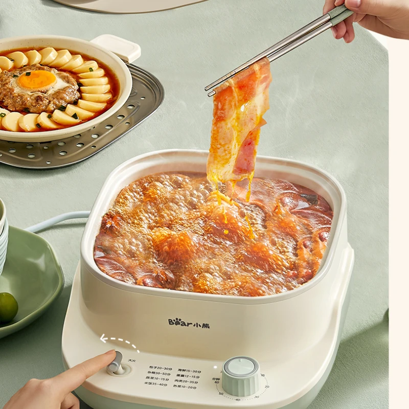 Electric Steamer Multi-Functional Timing Double Layer Steam Pot Breakfast Machine Steamed Vegetables Capacity Egg Steamer
