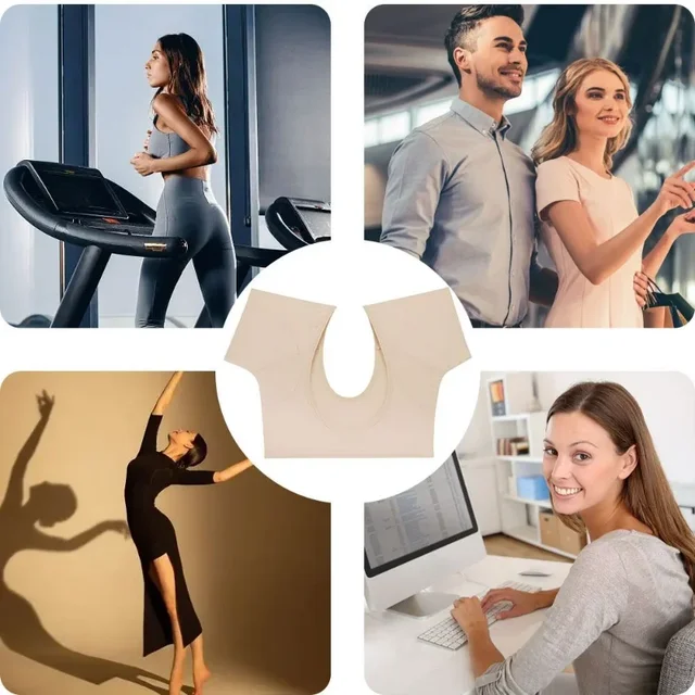 부드럽고 편안한 소재와 다양한 종류로 여성들의 땀에 대한 불편함을 해소해주는 세탁 가능한 티셔츠 모양 땀 패드