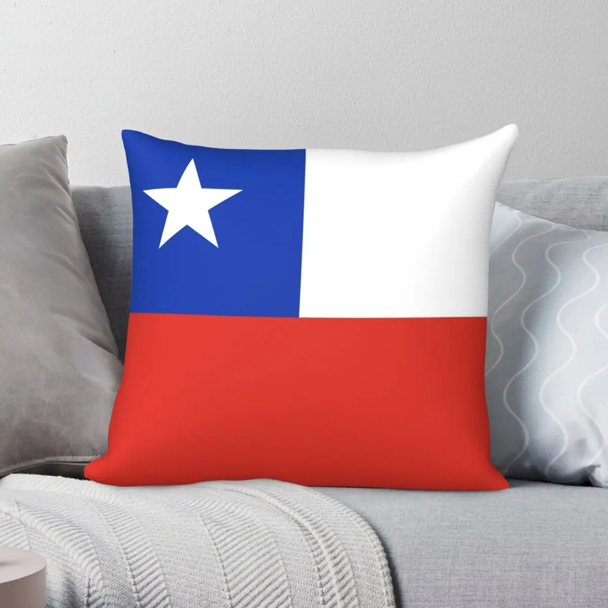 

CHILE Square Pillowcase Polyester Linen Velvet Pattern Zip Decor Throw Pillow Case Sofa Seater Cushion Cover
