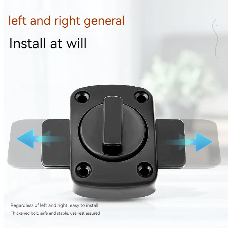 Door lock door latch anti-theft cast metal hook toilet doors right angle sliding gate lock bolts punching locks