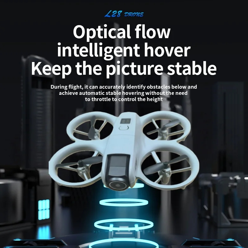 Drone RC intelligente con decollo con una chiave, fotocamera 4K Ultra HD, batteria lunga | Regalo giocattolo volante per interni ed esterni - immagine 3
