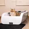 Smart Automatic Cat Litter Box Mat Villa Japanese Scoop Scraper Feeder Basket Large Cat Toilet Cleaning Arenero Pet Furniture