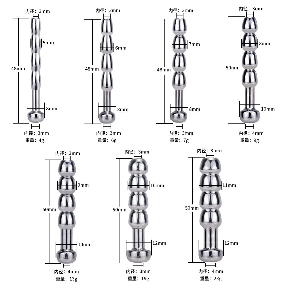 Hollow Metal Penis Plug Urethra Catheter Urethral Sound Dilator Erotic Adult BDSM Sex Toys Men urethral dilator silicone urethral dilator