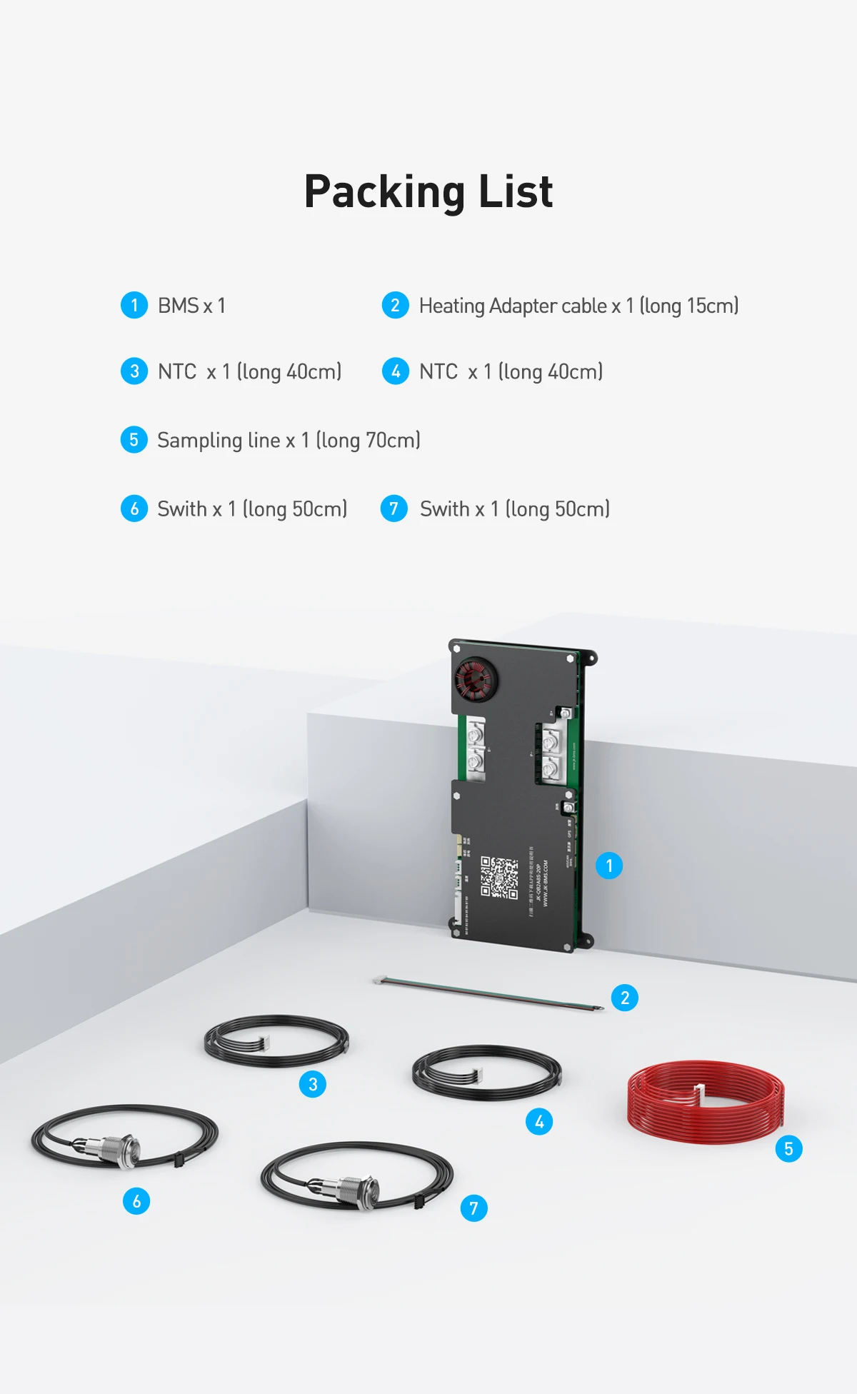 Smart Active Truck BMS 4S 6S 7S 8S 12V 24V 200A Active Balance 2A and Bluetooth