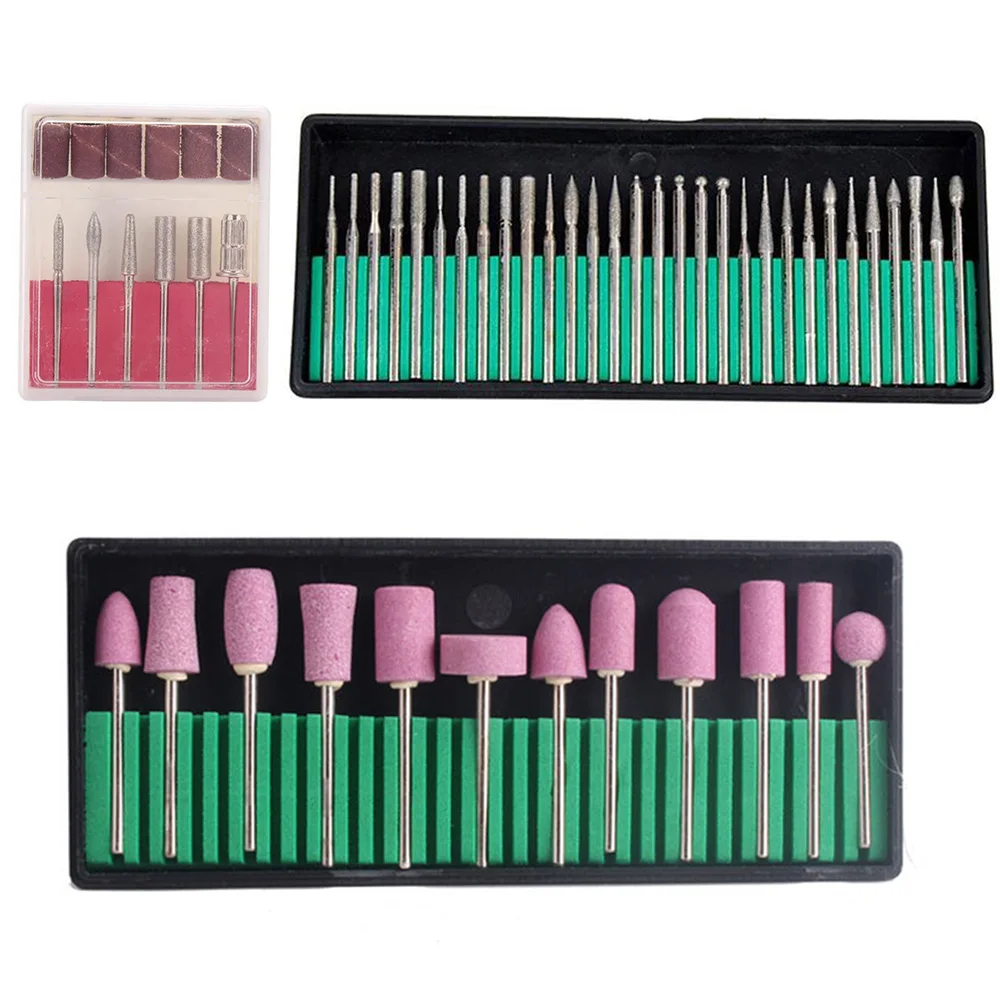 Nail Drill Kit Boxed Metal Polishing Grinding Head for Gel Nail Polish Manicure Pedicure Electric Machine Access
