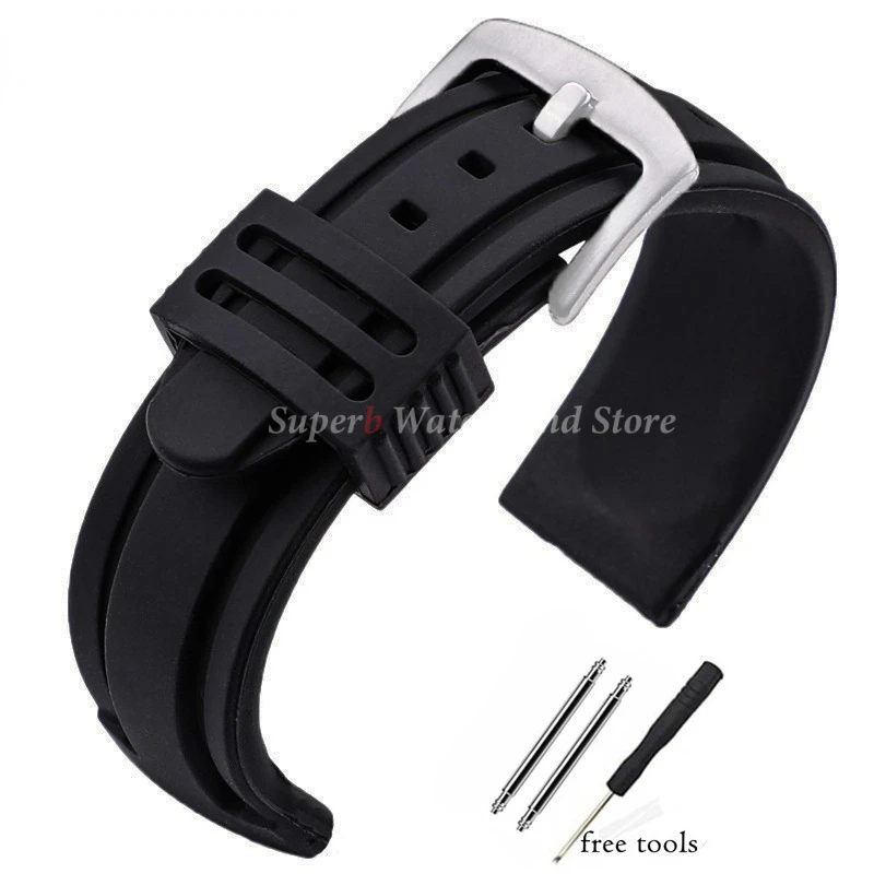 Enhanced Waterproof Silicone Sport Watchband Bracelet