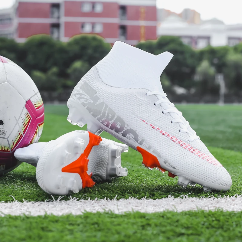 Football Shoes Soccer Sock Soccer Plastic Shin Guard for Adults Kids Customize Set Men Women TFFG Outsole Training Boots