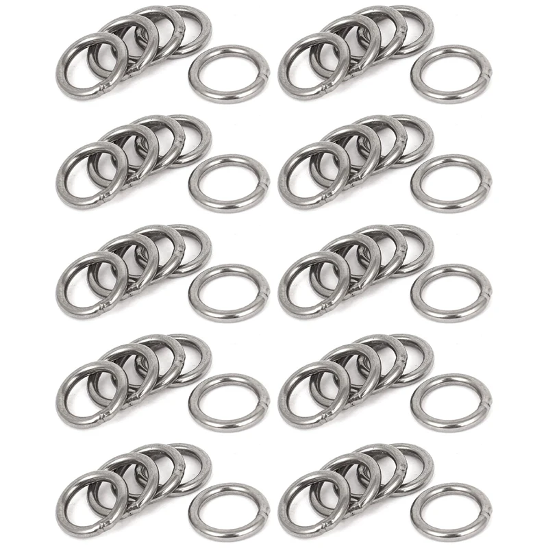 

20Mm X 3Mm Stainless Steel Webbing Strapping Welded O Rings 50 Pcs