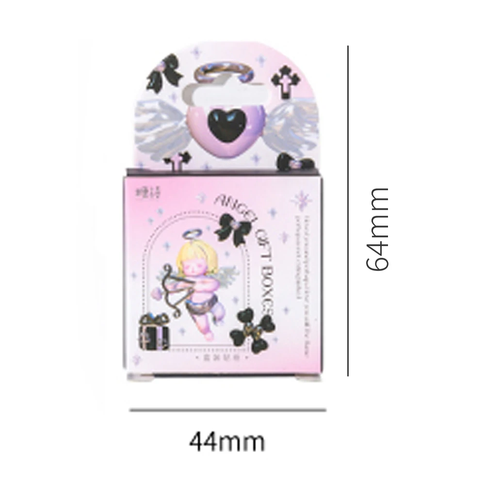 Mr. Paper Cute Box Sticker Girl Heart Cartoon Sealing Sticker DIY Decoration Kawaii Stationery Art Supplies 46pcs/box