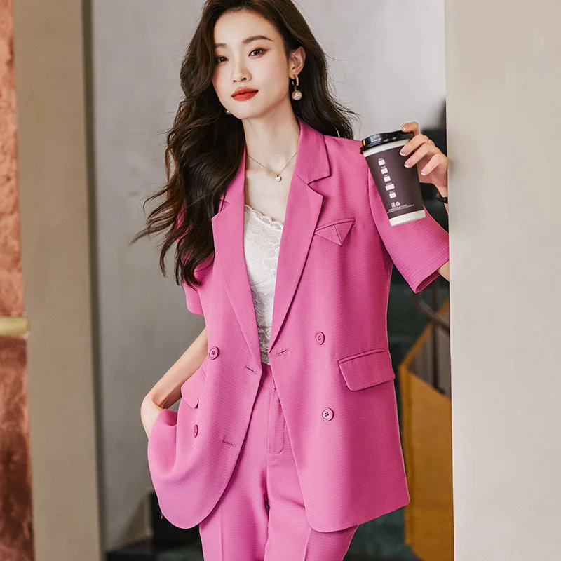

Женский небольшой пиджак розового цвета, новинка весны и лета 2023, модный привлекательный Молодежный приталенный высококлассный женский костюм