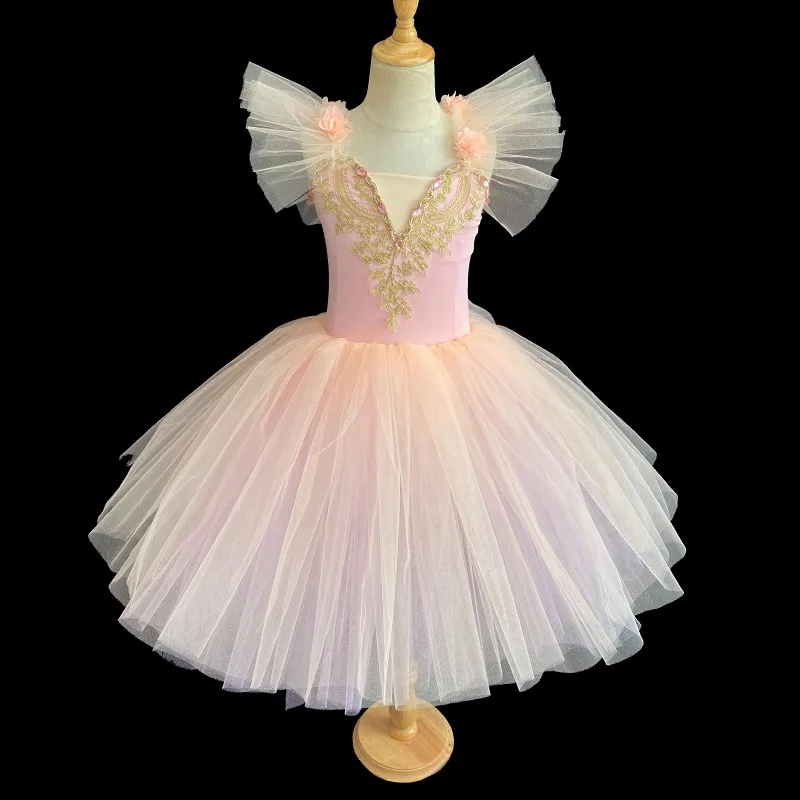 Ballet Dress Professional Romantic Tutu Long Tulle Tutus Ballet Women Girls Ballerina Party Dress