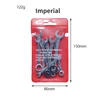 10pcs Mini Spanner Wrenches Set Hand Tool Key Ring Spanner Explosion-proof Pocket British/Metric Type Wrenches 3