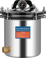 18L Electric Pressure Canner 19 QT Stainless Steel Portable Pressure Canner for Mushroom Growing, Jar Canning 1.2KW 1 1
