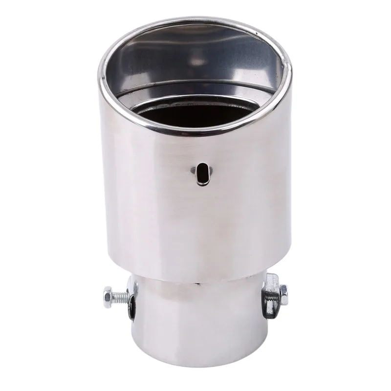 Universal Stainless Steel Chrome Car Tail Rear Straight Round Exhaust Pipe Tail Muffler Pipe Tip Accessories