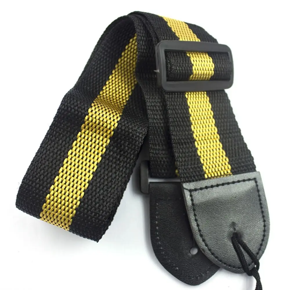 Colorful Adjustable Nylon Guitar Strap with Printed Design