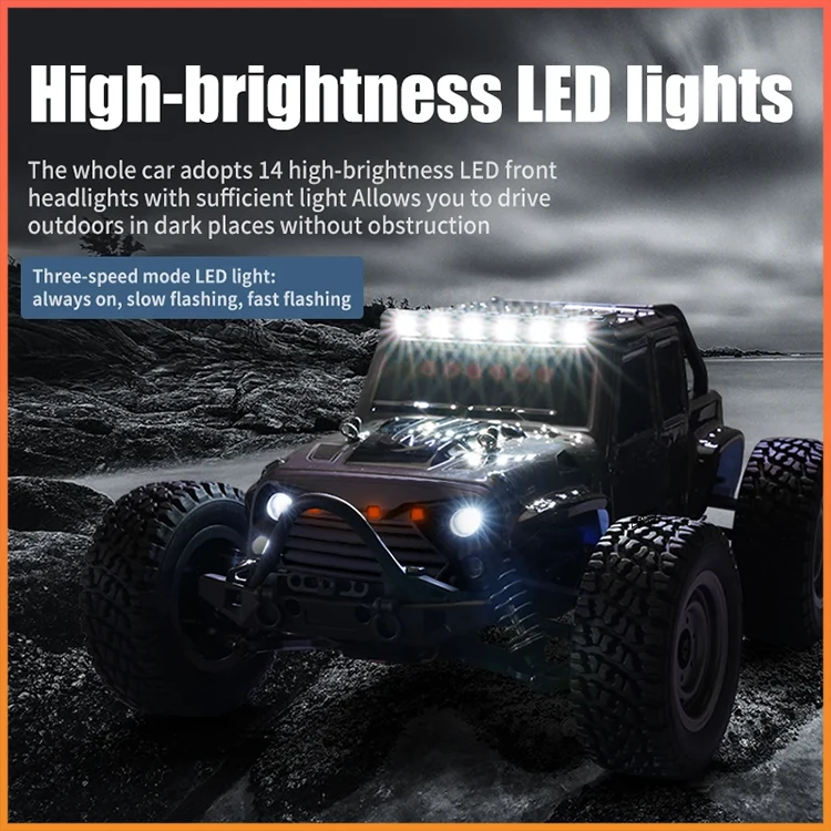 LED 1/16 귯ø  ž RC ڵ, ε 4WD, 4x4  帮Ʈ  Ʈ,  峭 , 16103Pro, 50 km/h Ǵ 70 km/h