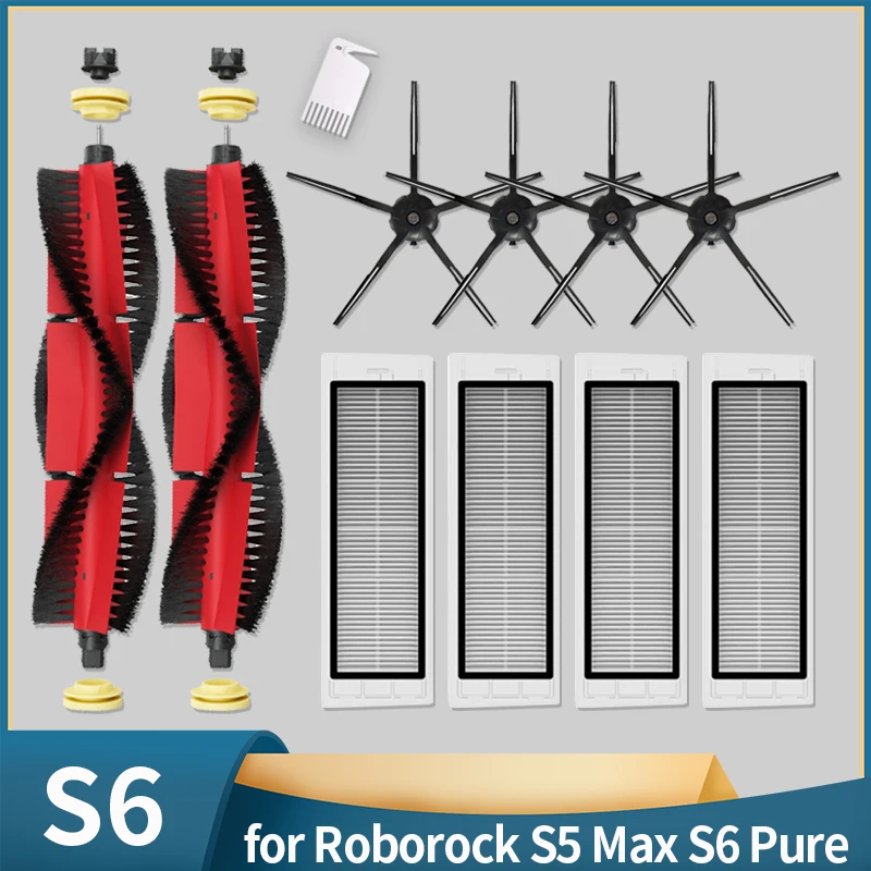 BrushHEPAFiltersMopRagsforRoborockS5MaxS50S55S6S6MaxVS6