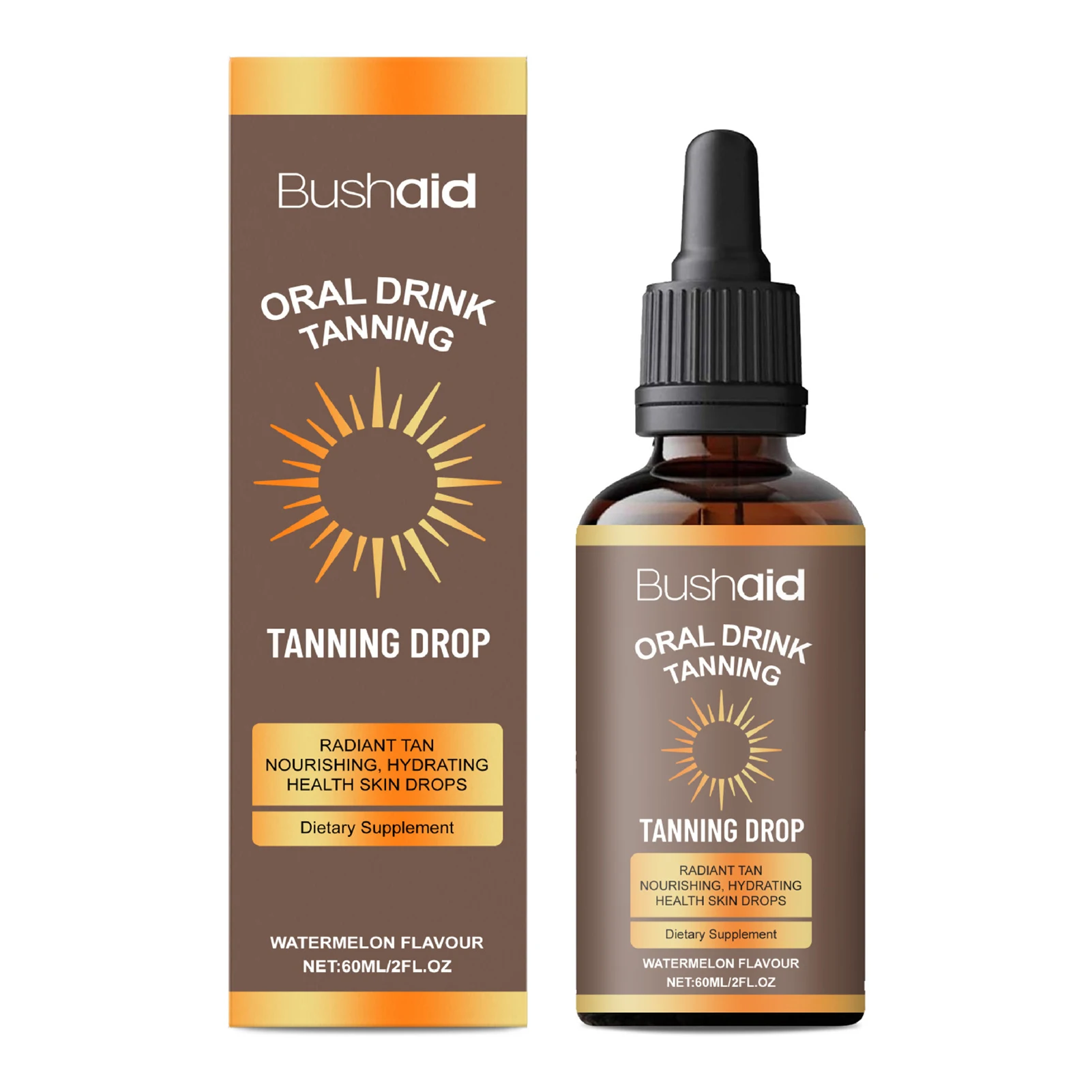 Sun-Kissed Glow Watermelon Tanning Elixir – Hydrating Bronzing Drops