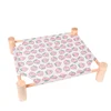 Cat and Dog Hammock Bed  Wooden Cat Hammock Elevated Cooling Bed Detachable Portable Indoor Outdoor Pet Bed Suitable 6