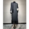 Mode gland Abayas femmes manches chauve-souris Maxi robe caftan dubaï robe de soirée Islam Jalabiya Eid Caftan marocain Kebaya Djellaba
