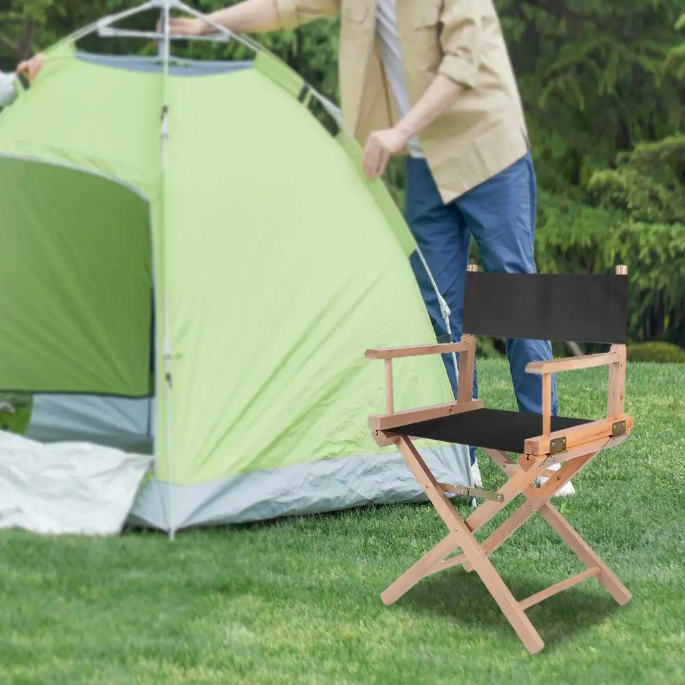 Replacement Canvas Directors Chairs Cover Stool Protector Chairs Canvas Covers Simple Solid Seat Covers Set Outdoor Yard Garden