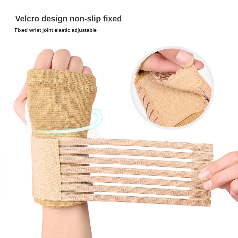 2PC Elastic Sports Wrist Bandage Safety Carpal Tunnel Pressure Sports Wrist Bandage Breathable Sport Wrist Guard Palm Protector 1pc elastic bandage wrist guard support arthritis band belt outdoor carpal tunnel hand brace accessories sport safety wristband