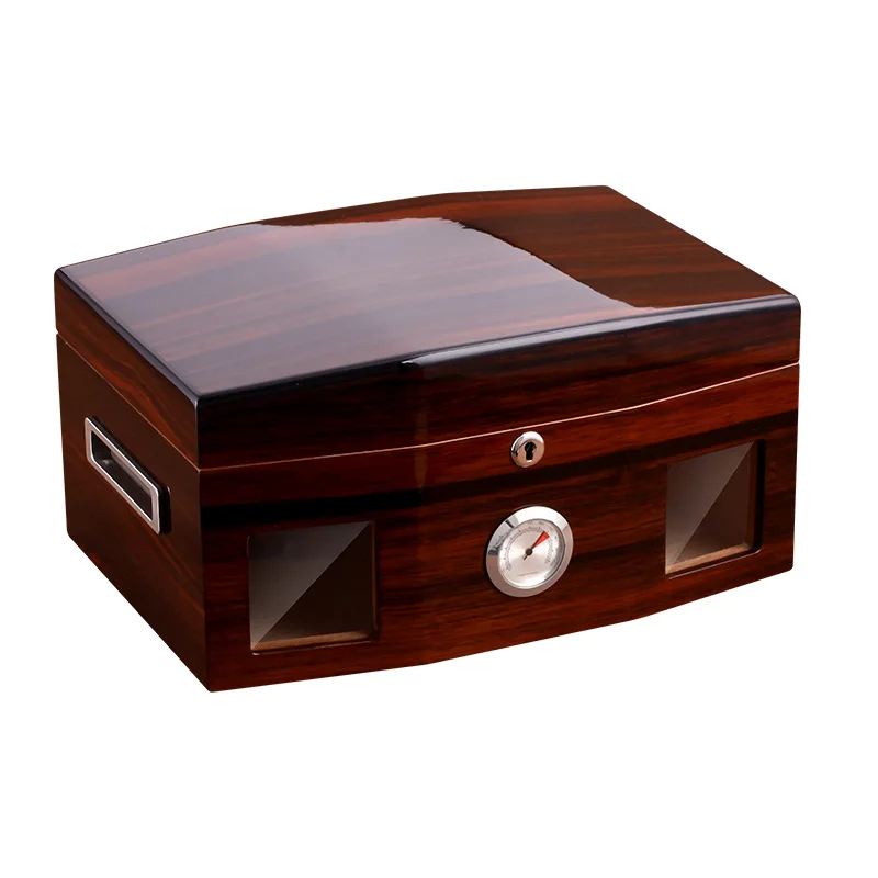 

HANNICOOK Cigar Humidor box cedar cigar box high gloss piano paint humidor box cigar box