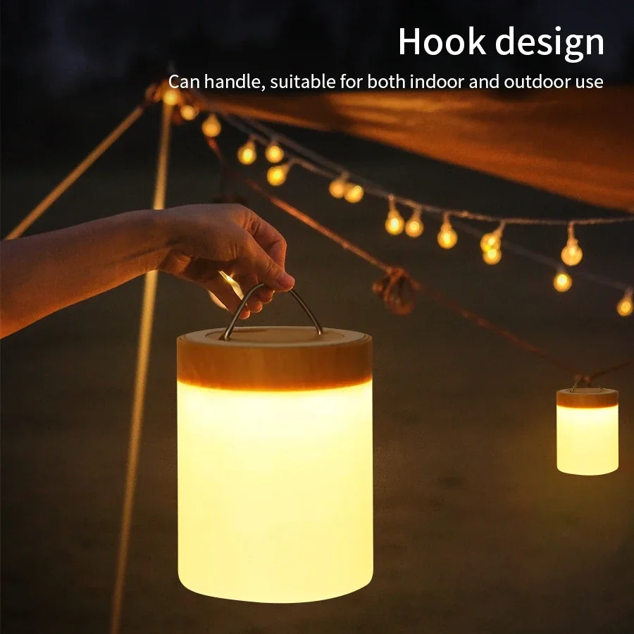 Touch Bedside Table Lamp RGB USB Rechargeable Night Light NightStand Desk Lamp Bedroom Decoration Kids Gift Dining Table Light 4