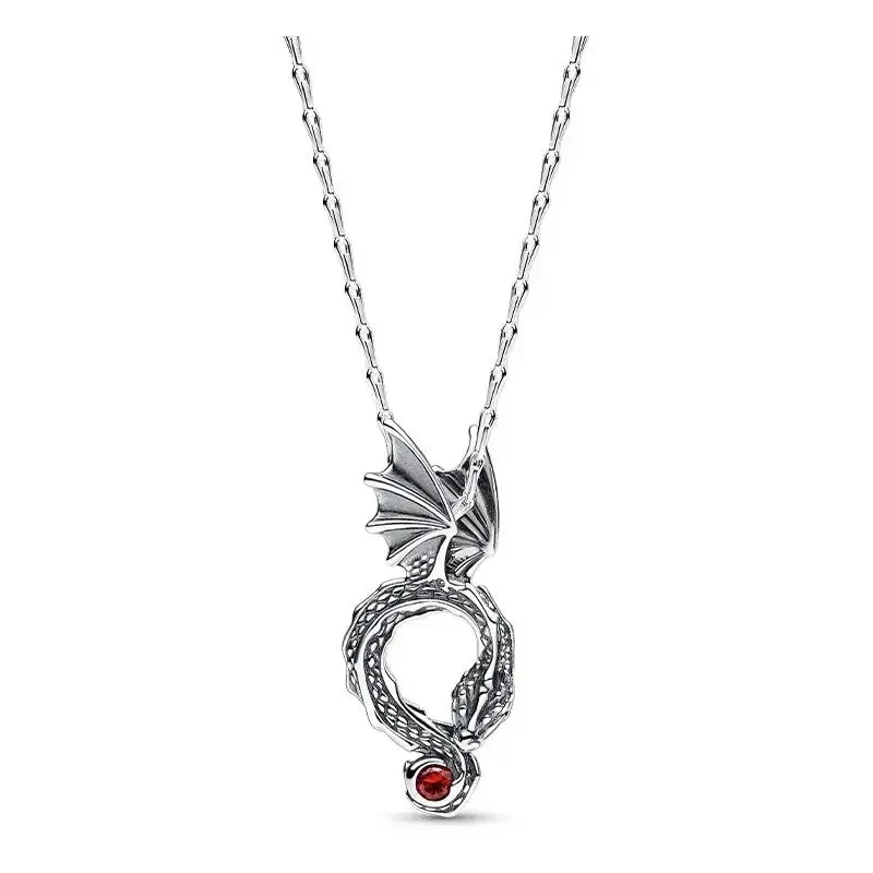 New Classic 100% 925 Silver Women's Pav é Closet Set Collar Necklace DIY Charming Jewelry Gifts Fashion Light Luxury