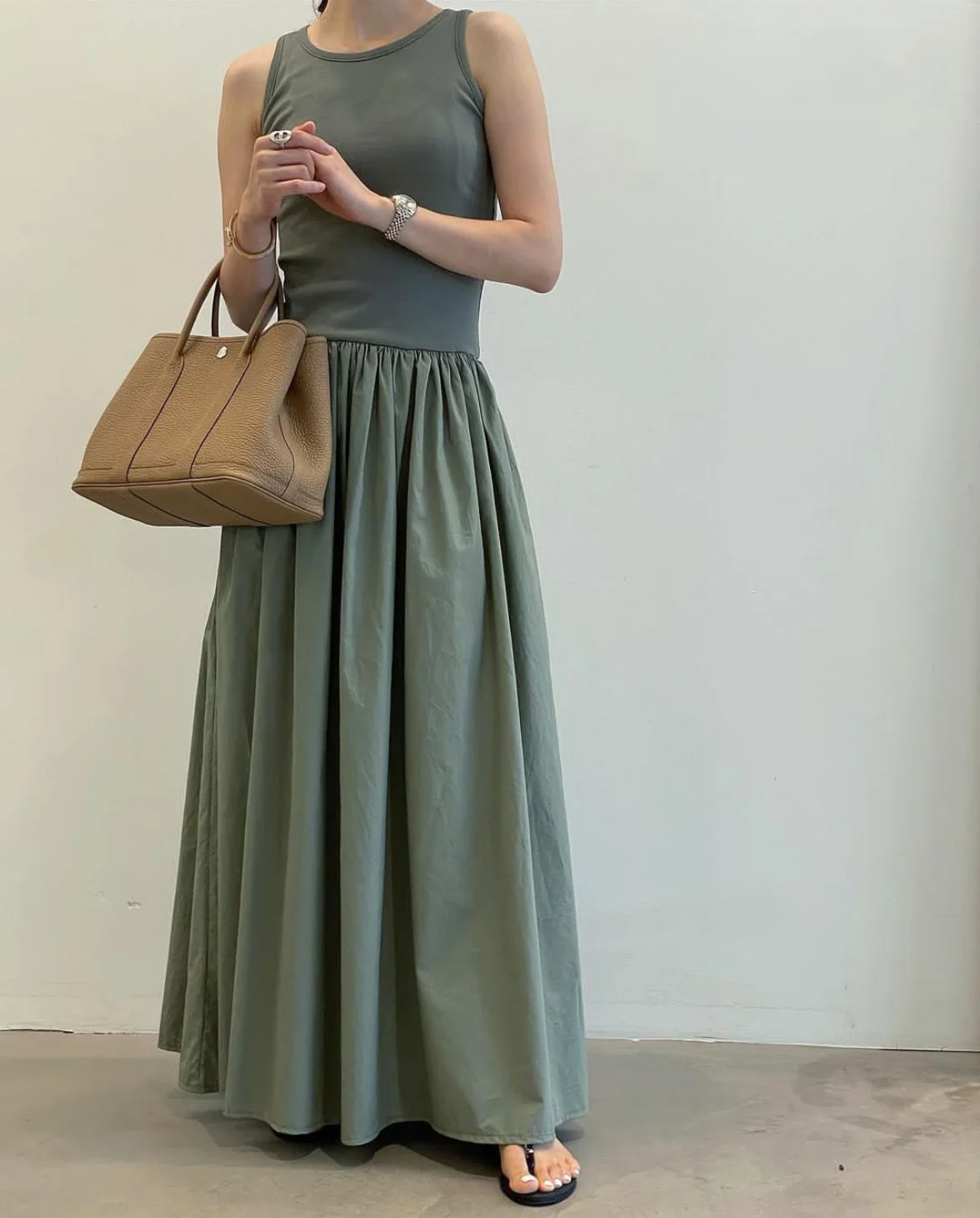 Women Elegant Long Dress Summer Sleeveless Korean Chic Dresses Ladies Vintage A Line Casual Long Robe Vestidos