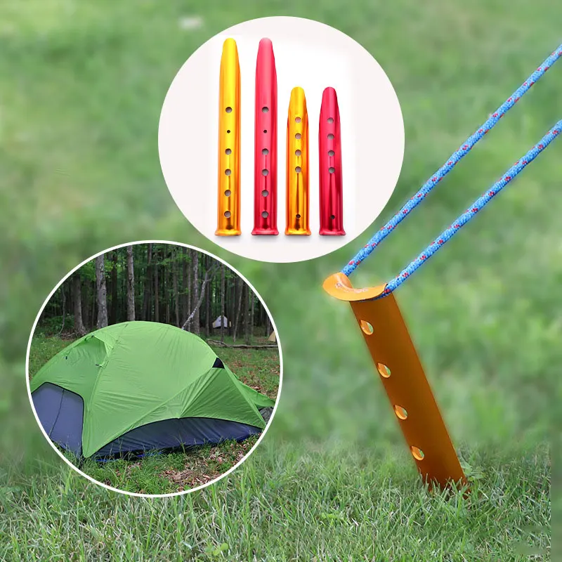 

23/31cm Aluminum U-Shaped Tent Nail Tent Stakes Snow Peg Sand Peg for Outdoor Camping Hiking Beach Tent Accessories