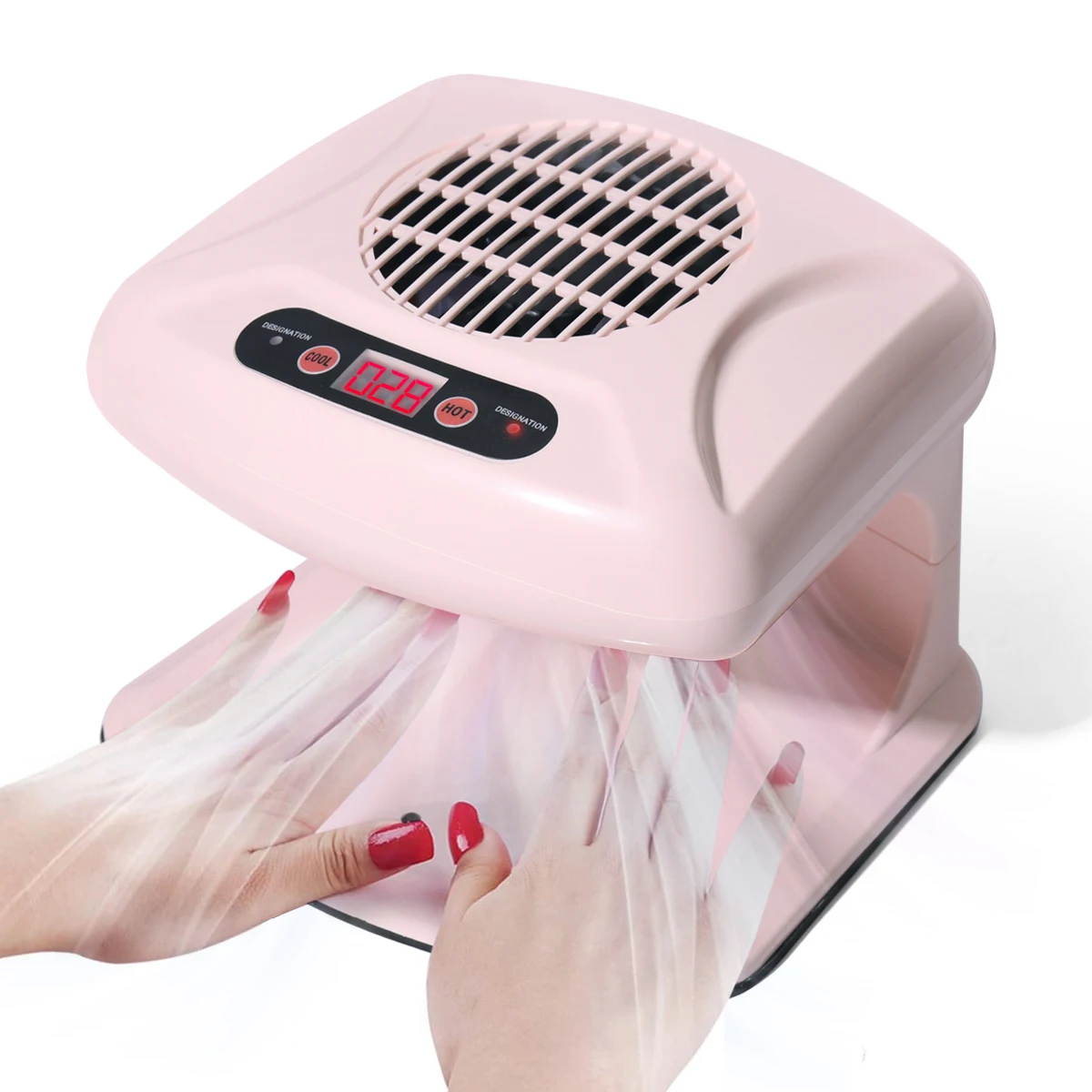 LINMANDAAirNailArtDryerWithAutomaticSensor300WTimingWarmCool
