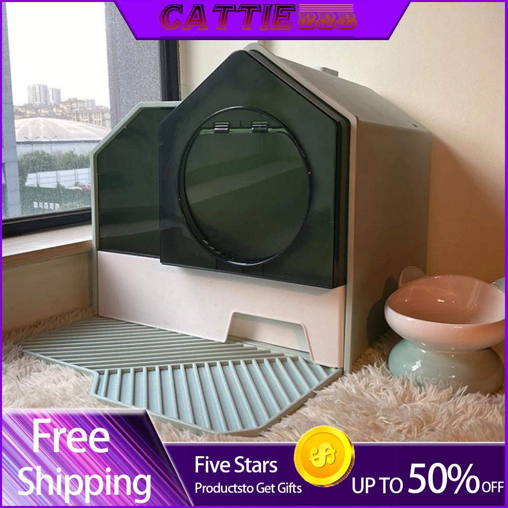 10kg Cat litter box fully enclosed odor proof extra large drawer type